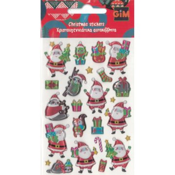 Karácsonyi Santa bubble matrica