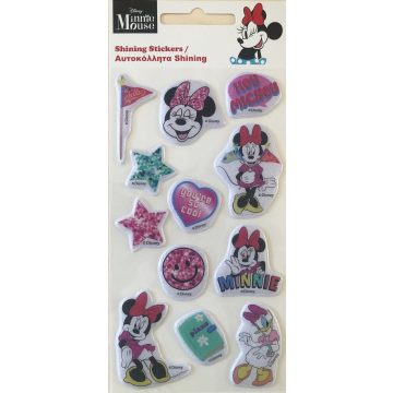 Disney Minnie Chill csillogó pufi szivacs matrica szett