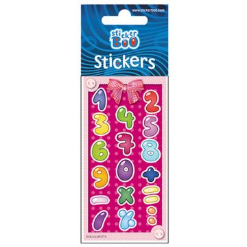 Számos Pink matrica ezüst díszítéssel