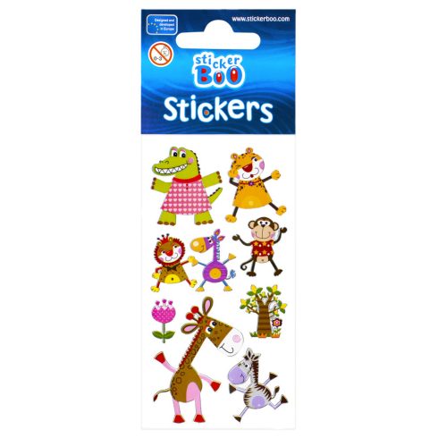 Állatos Crocodile matrica ezüst díszítéssel