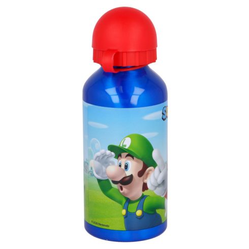 Super Mario Mushroom Kingdom alumínium kulacs ivókupakkal 400 ml