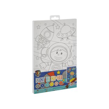   Grafix - Fess számok szerint, 4 féle - 29, 7 x 19, 5 cm ecsettel + 6 festékkel