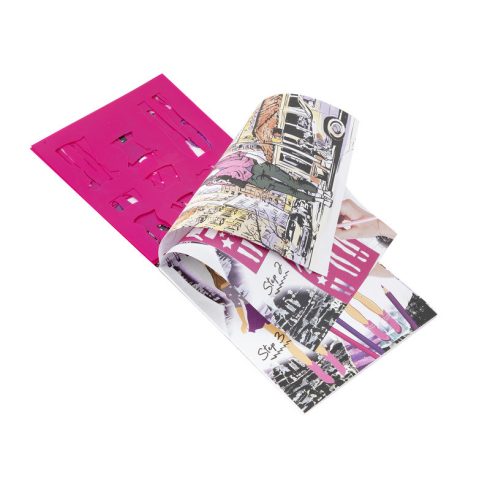 Grafix - Divattervezõ könyv 36 lap+5 sablon+matricák