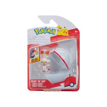 Pokémon Clip N Go - Scorbunny Premier labdával