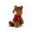 Fényes orrú plüss barna maci 25 cm