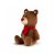 Fényes orrú plüss barna maci 25 cm
