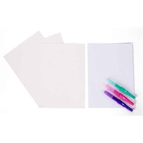 Fújó filctoll szett, A4, 3 tollal, Stitch