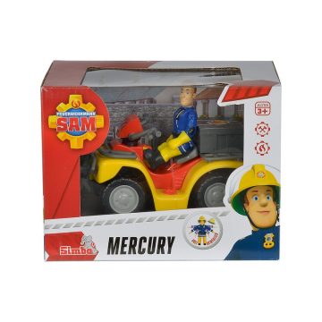 Simba Sam a tûzoltó Mercury quad figurával - 11 cm