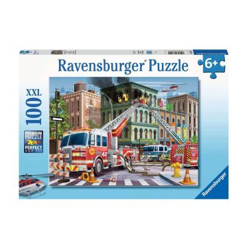 Ravensburger Puzzle 100 db - Tûzoltóautó