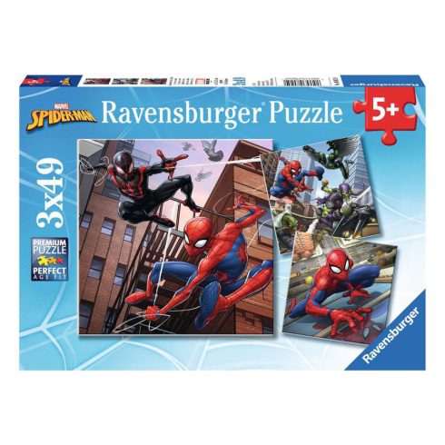 Ravensburger Puzzle 3x49 db - Védelmezõ Pókember