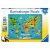 Ravensburger Puzzle 150 db - Állatos világtérkép