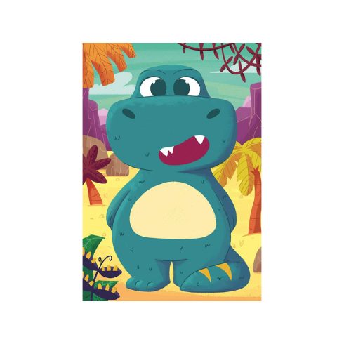 Ravensburger Puzzle 3x24 db - Kedves dínók