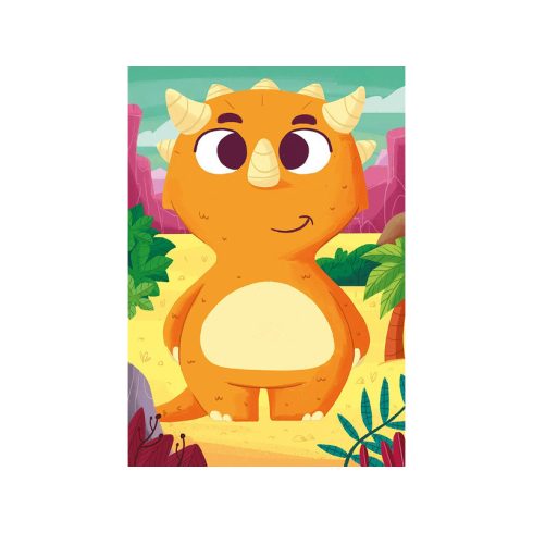 Ravensburger Puzzle 3x24 db - Kedves dínók