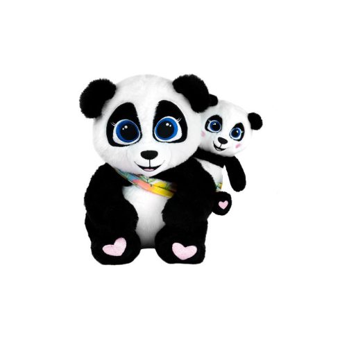 Interaktív plüss Panda Mama & Baobao