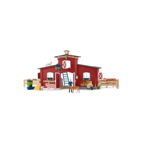 Schleich vörös pajta állatokkal SLH42606