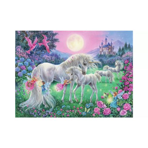 Puzzle 4x100 db - Unikornisok