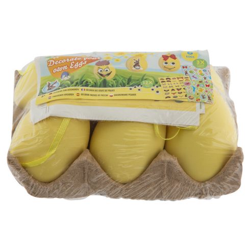 Húsvéti tojásdíszítõ szett, 6 tojás, matricák, 2 féle
