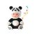 Zenélõ, világító altató panda baba, 25 cm