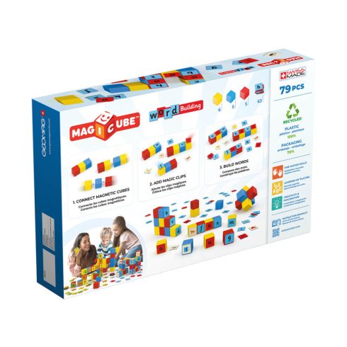 Geomag Magicube Word Building EU Recycled Clips 79 db