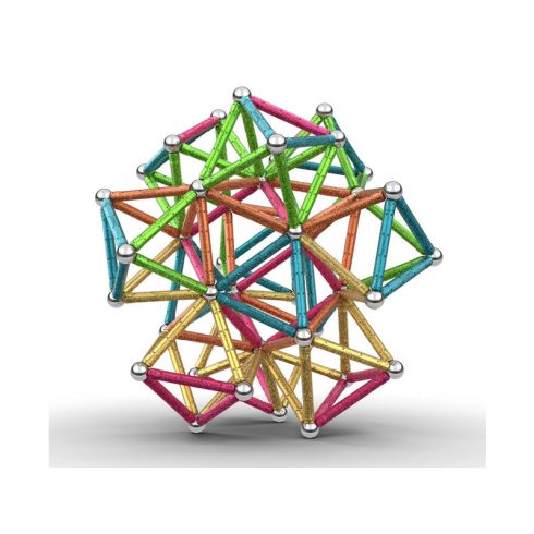 Geomag Compact Recycled Glitter Masterbox - 192 db