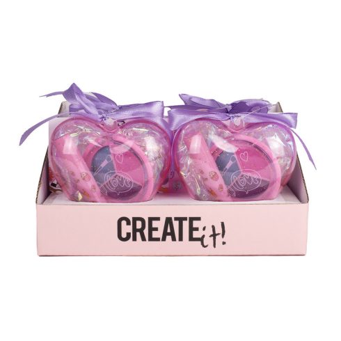 Create it! Sminkszett szívecske alakú dobozban, 3 féle