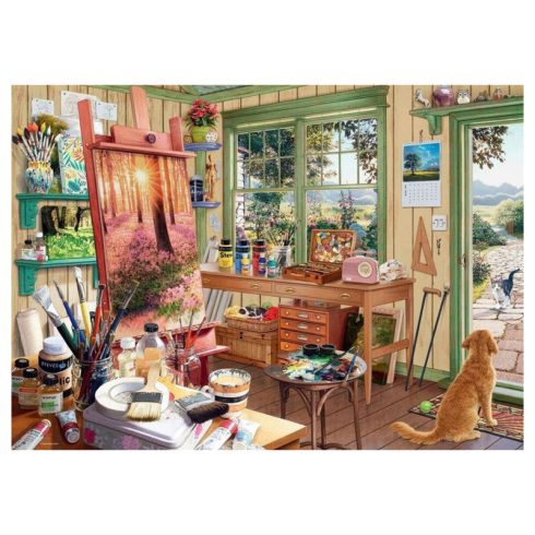Puzzle 1000 db - A mûvész szekrénye