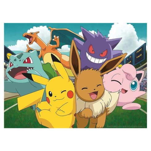 Puzzle 500 db - Pokemonok az arénában