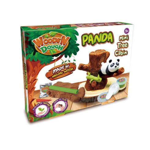 Fa gyurma - panda