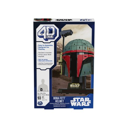 Star Wars 4D Build  Boba Fett sisak modell