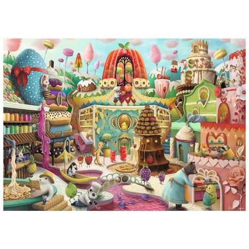 Puzzle 1000 db - Tündéri utcák