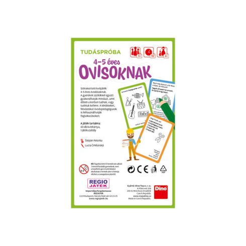 Tudáspróba ovisoknak (4-5 éveseknek)