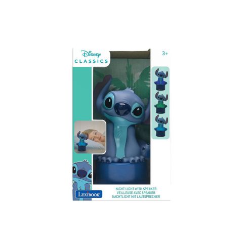 Éjszakai fényt adó Stitch figura és hangszóró