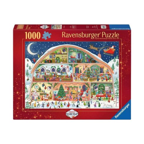 Puzzle 1000 db - A Mikulás mûhelye