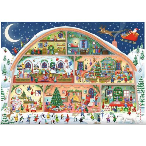 Puzzle 1000 db - A Mikulás mûhelye