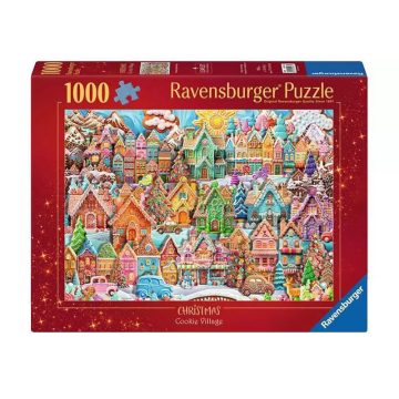 Puzzle 1000 db - Karácsonyi süti falu