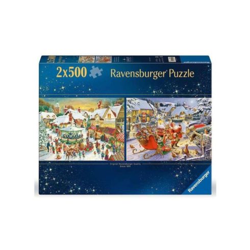 Puzzle 2x500 db - Karácsonyi kollekció no1