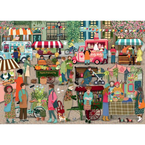 Puzzle 1000 db - Utcai piac