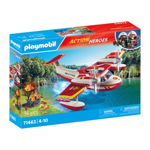 Playmobil: Tűzoltórepülő oltófunkcióval