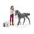 Schleich Horse Club Mrs.Kramer Csikóval