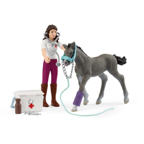 Schleich Horse Club Mrs.Kramer Csikóval