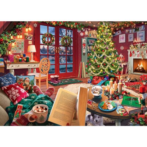 Puzzle 500 db - Pihentetõ karácsony