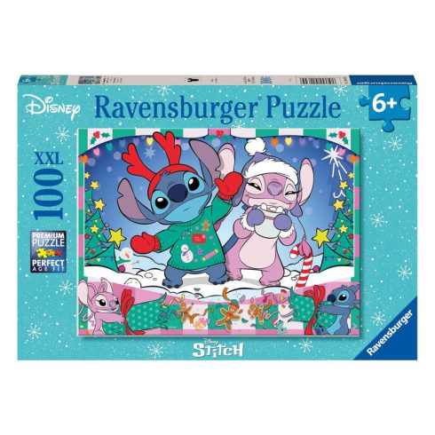 Puzzle 100 db - Stich karácsonya
