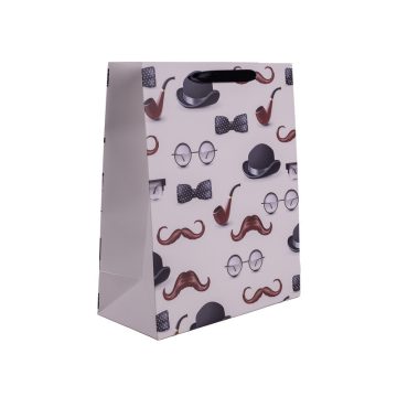 Papírtasak bajusz/kalap/pipa 26*32