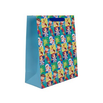 Papírtasak kék/zöld fiús 26*32