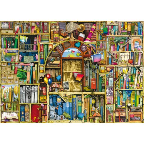 Puzzle 1000 db - Bizarr könyvesbolt