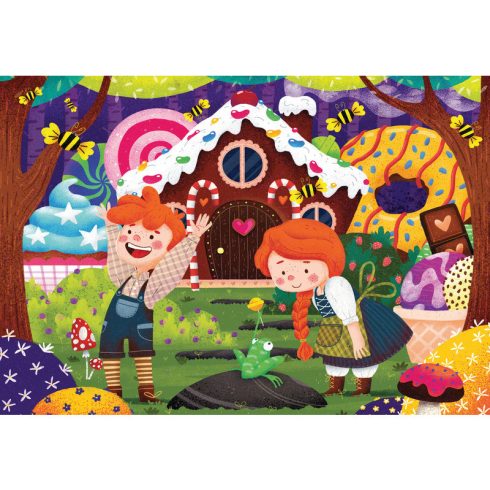 Puzzle 2x12 db - Mesék