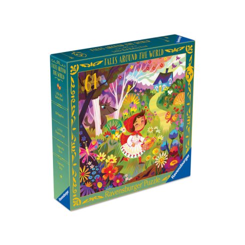 Puzzle 64 db - Piroska és a farkas