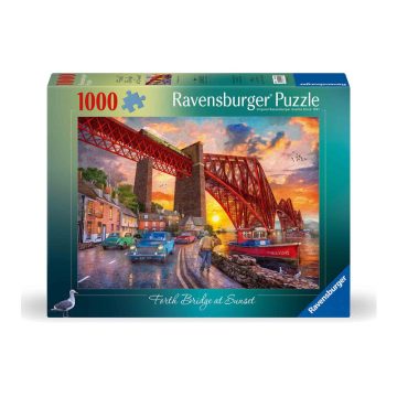 Puzzle 1000 db - Forth híd a naplementében
