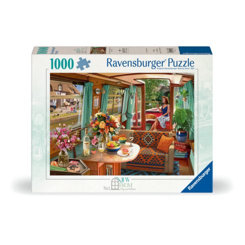 Puzzle 1000 db - Hajó a folyón