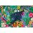 Puzzle 3000 db - Párduc a virágzó dzsungelben